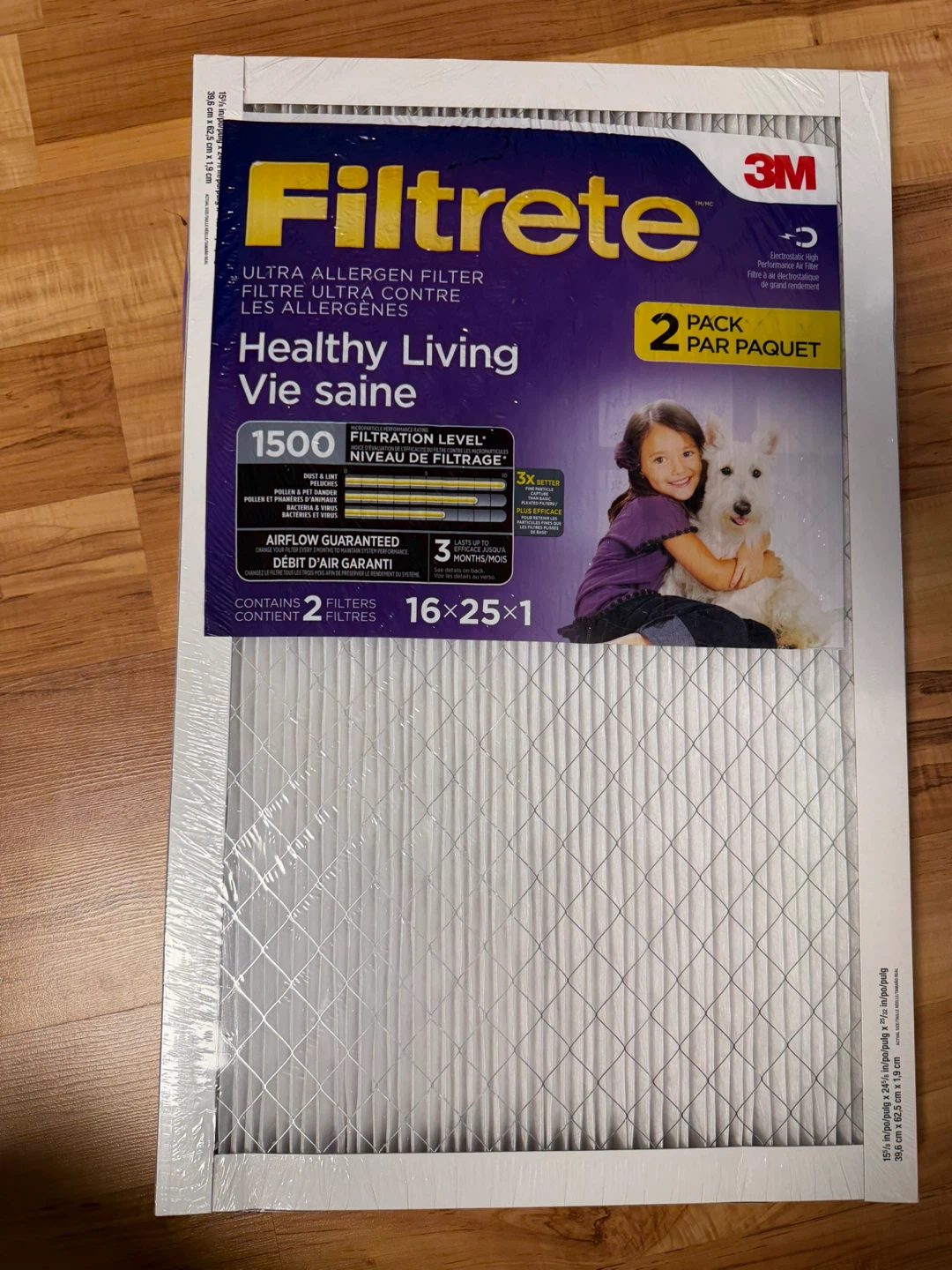 Filtrete 16x25x1 Ultra Allergen Air Filter (2 Pack)