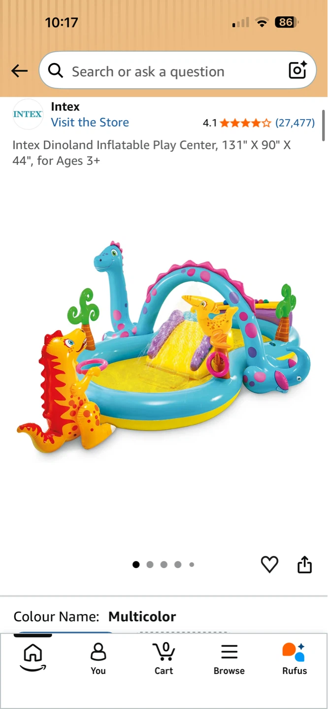 Intex Dinoland Play Center Pool, playday family pool - photo 2