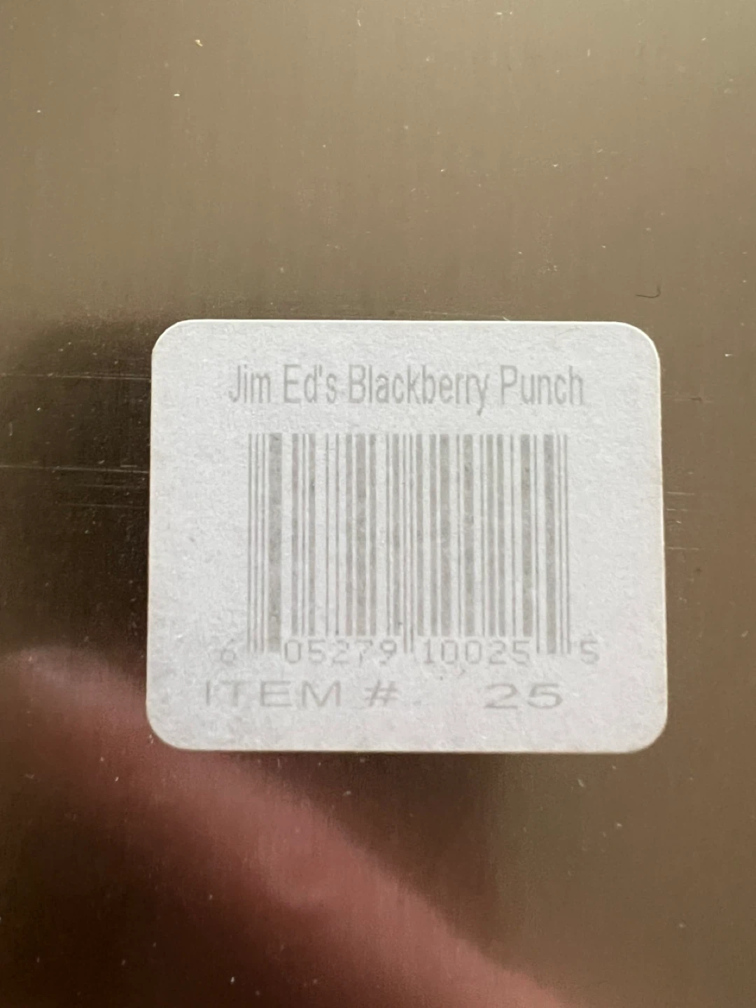 Vintage Jim Ed’s Blackberry Punch Tin Advertising Sign - photo 2