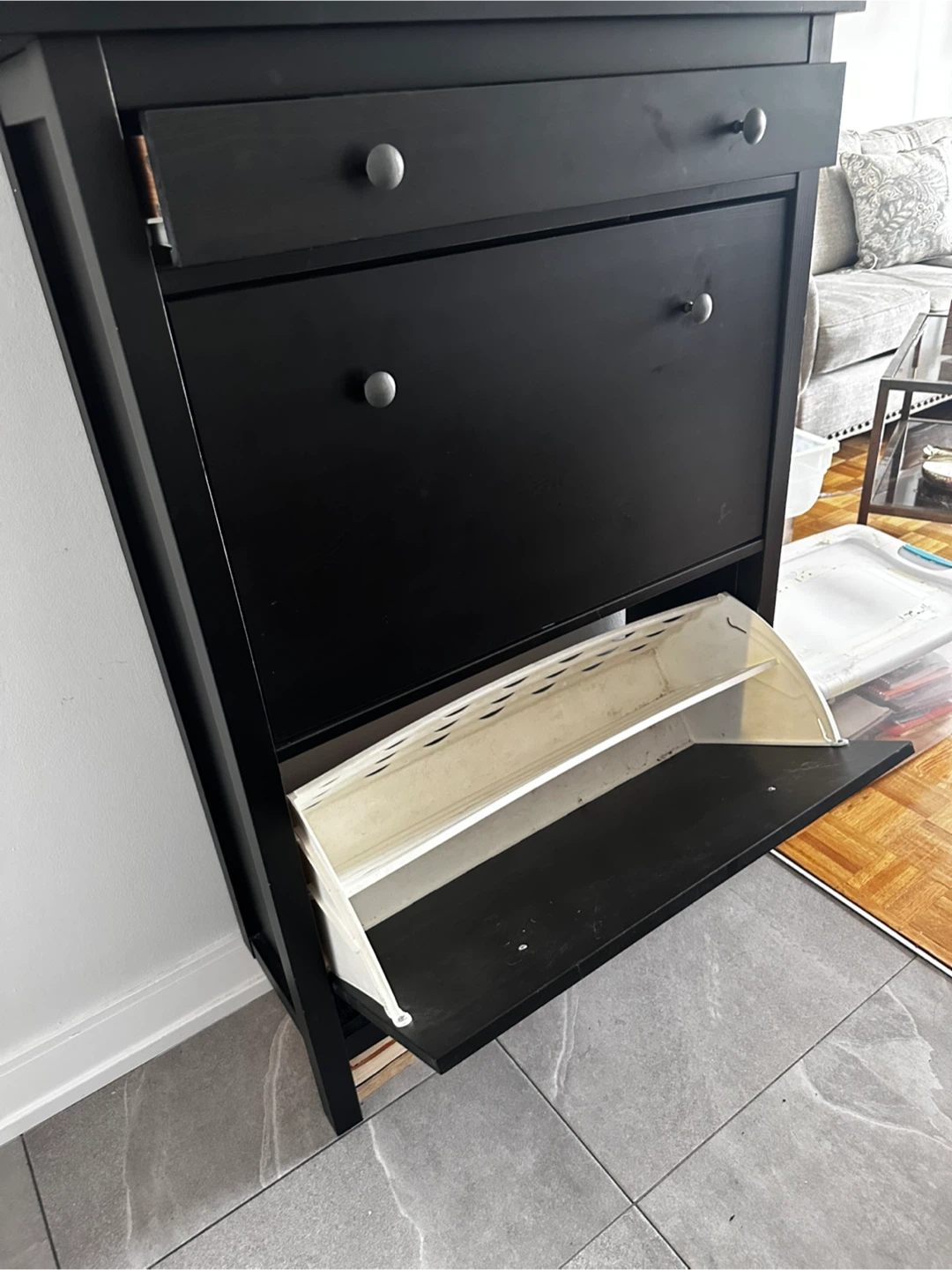 IKEA HEMNES Shoe Cabinet - Black-Brown - photo 3