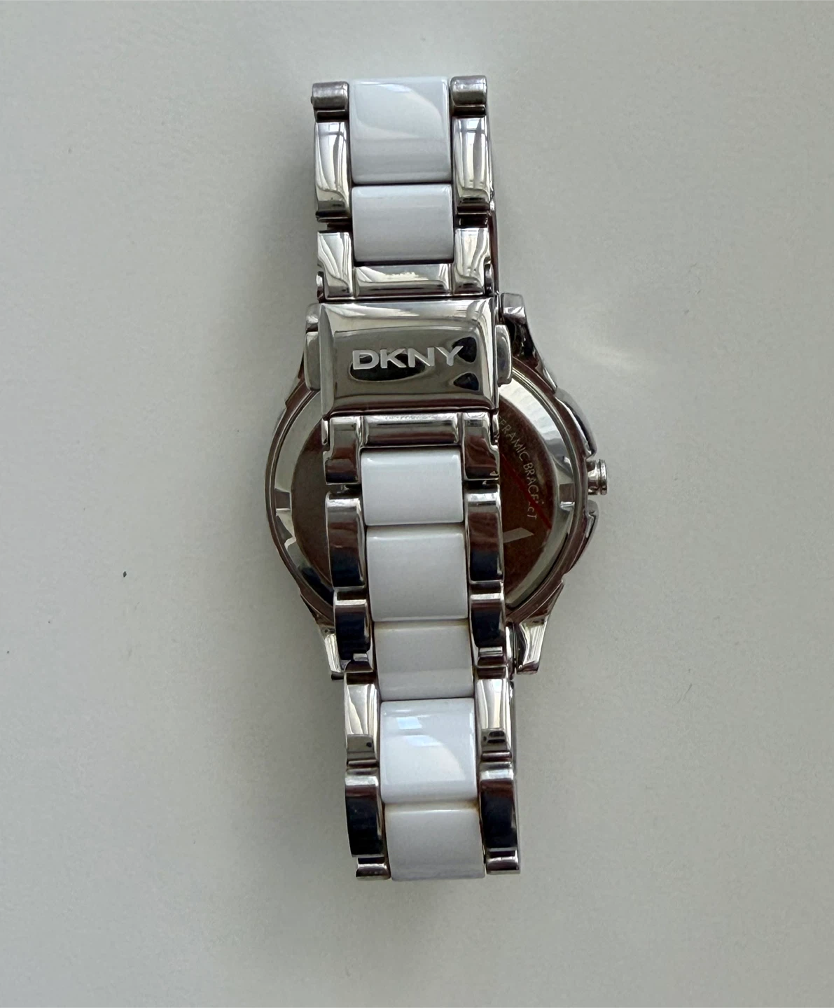 DKNY White Ceramic Watch with Crystal Bezel - photo 2
