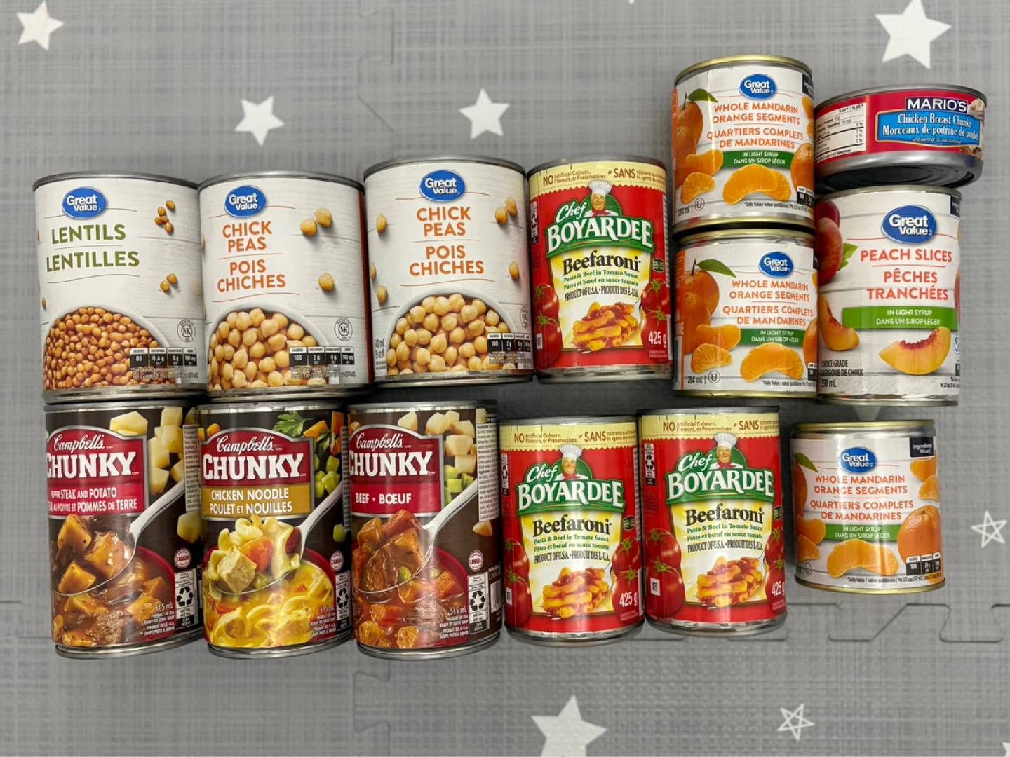 Assorted Canned Goods