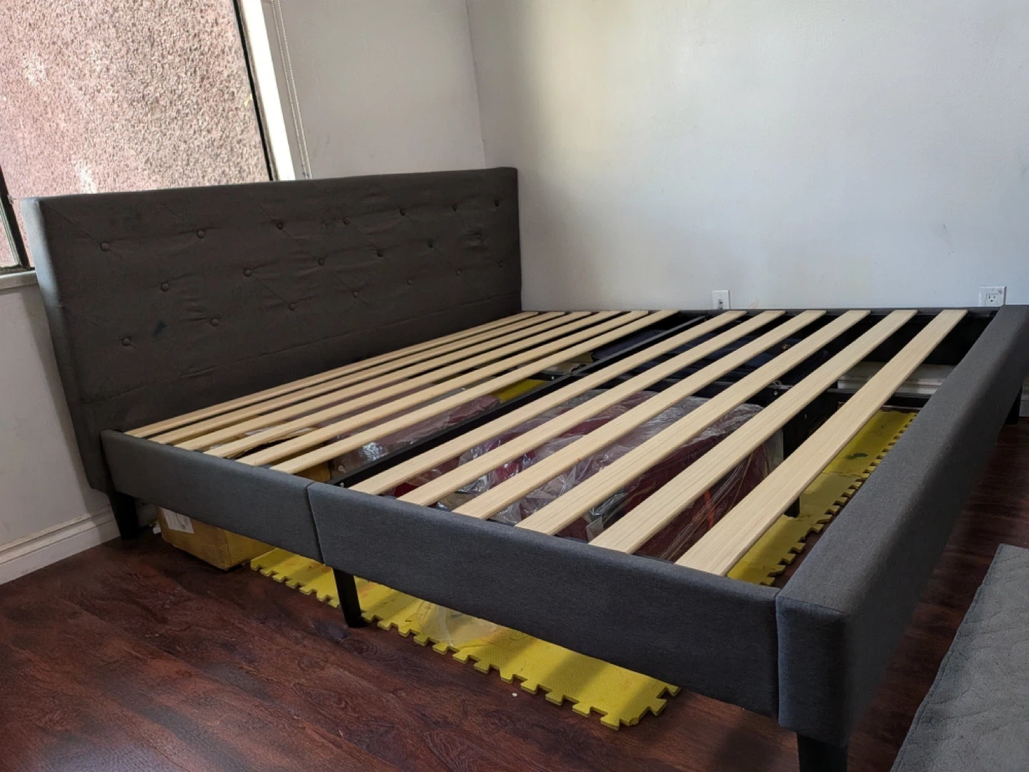 Zinus King Bed Frame - Shalini Upholstered Platform Bed Frame - photo 2