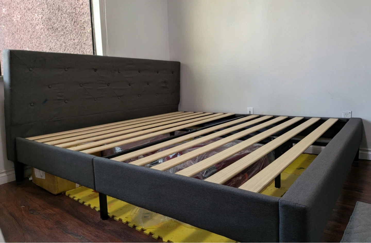 Zinus King Bed Frame - Shalini Upholstered Platform Bed Frame - photo 3