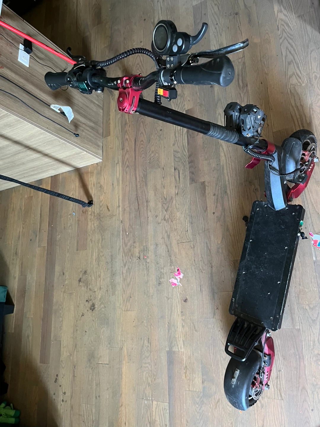 Electric Scooter - Black/Red goes 55miles