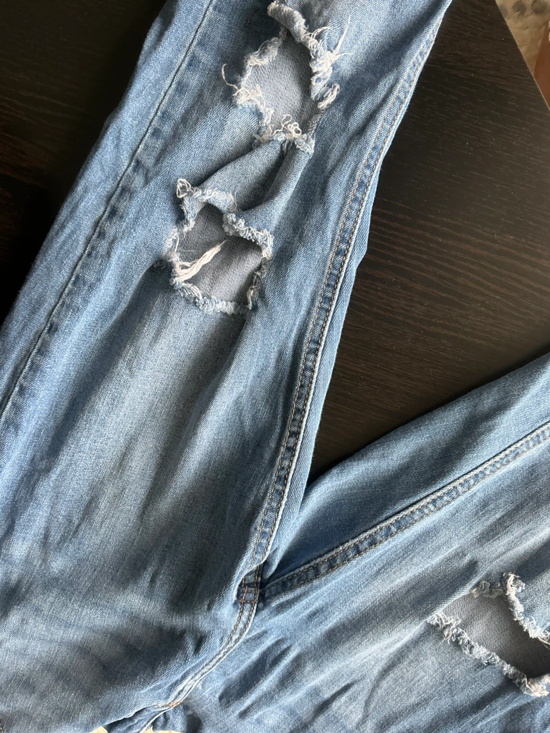 Distressed Denim Jeans - photo 2