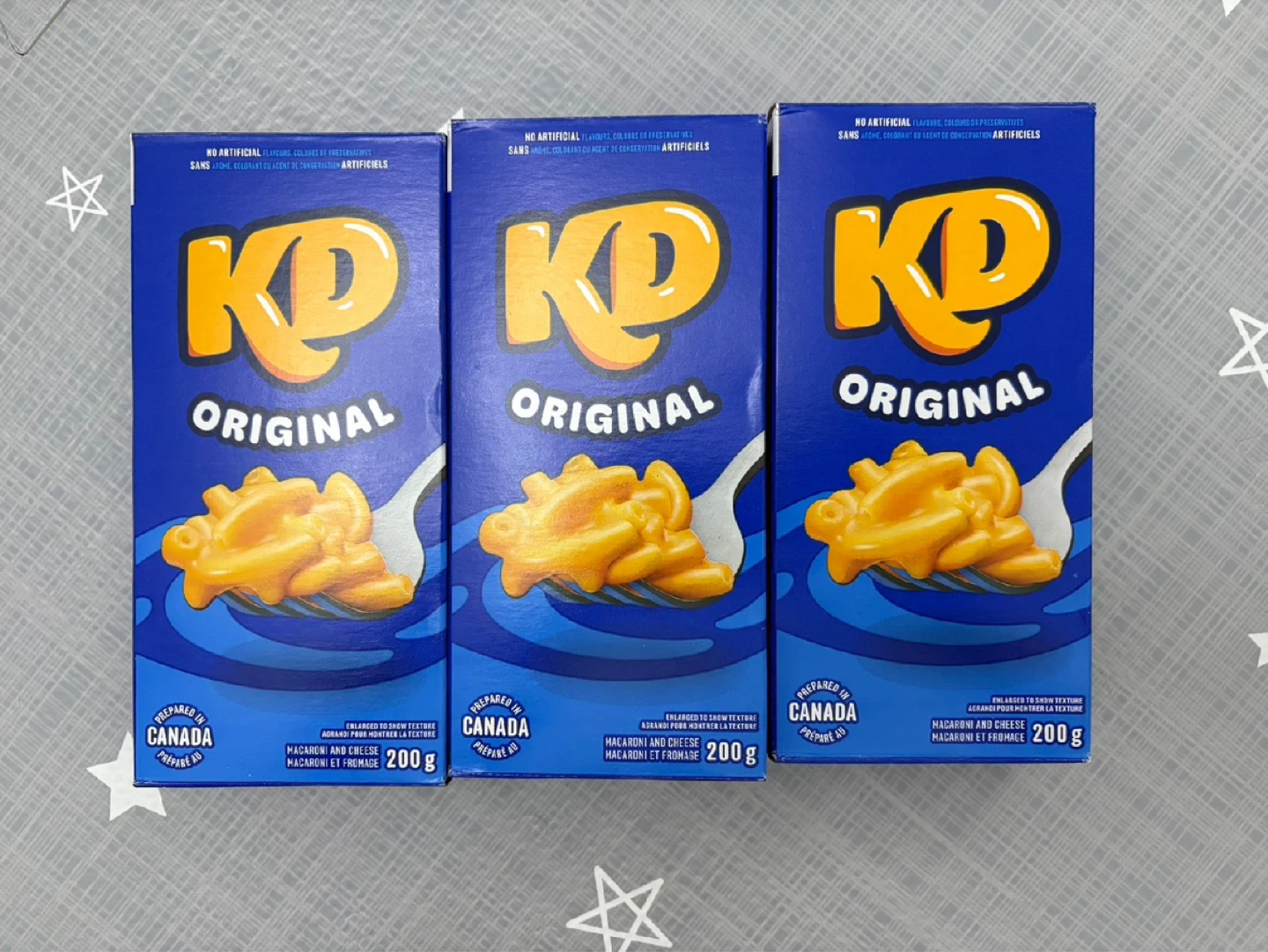 Kraft Dinner KD Original Macaroni & Cheese (3 x 200g)