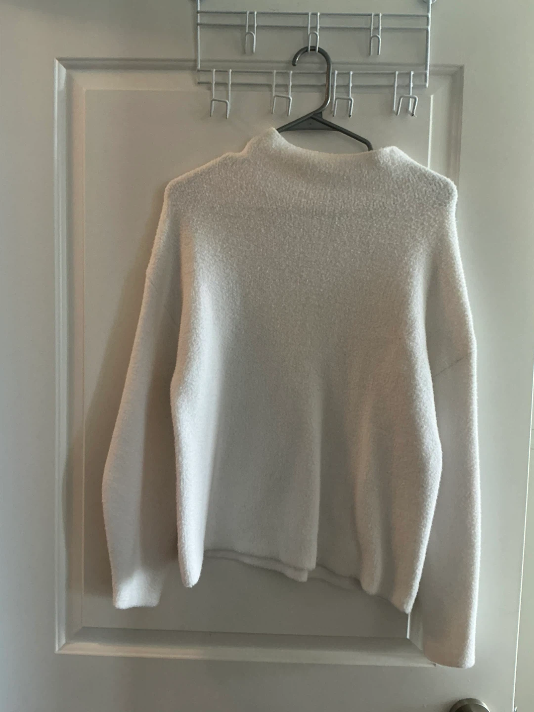 Tahari White Mock Neck Sweater