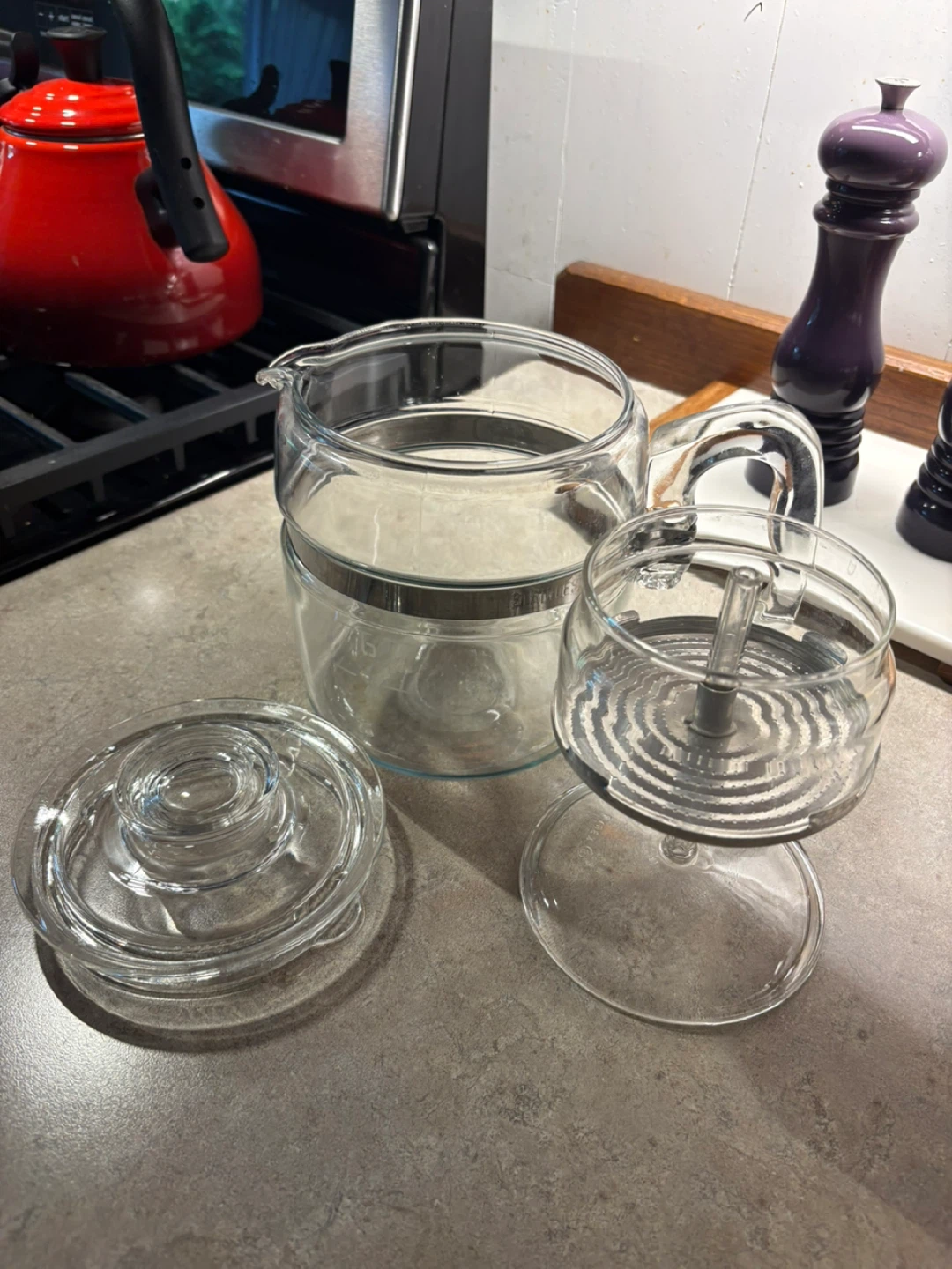 Vintage Pyrex Glass Percolator #7756. Nice! - photo 4