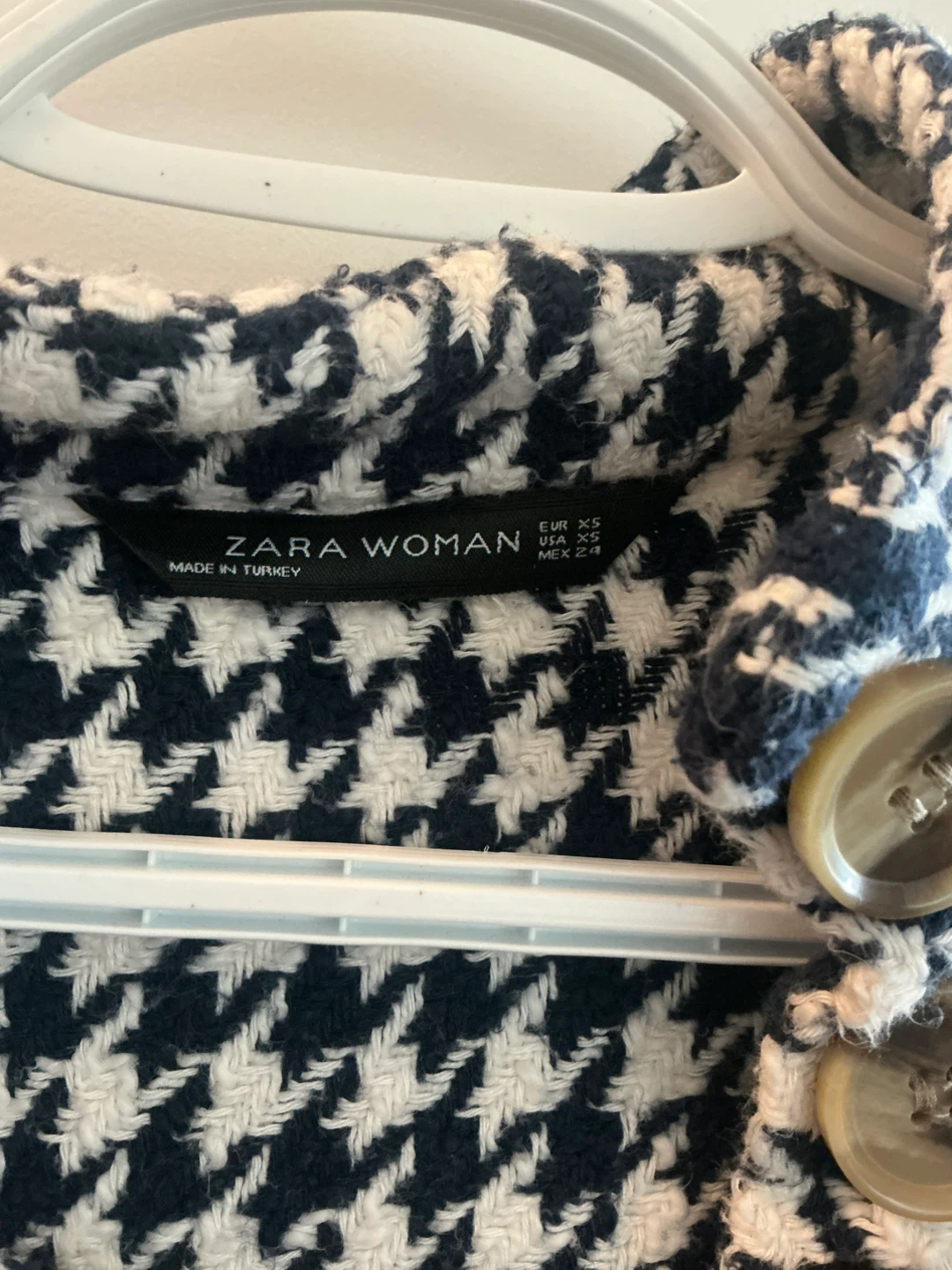 Zara Woman Houndstooth Sweater with Fringe - photo 3