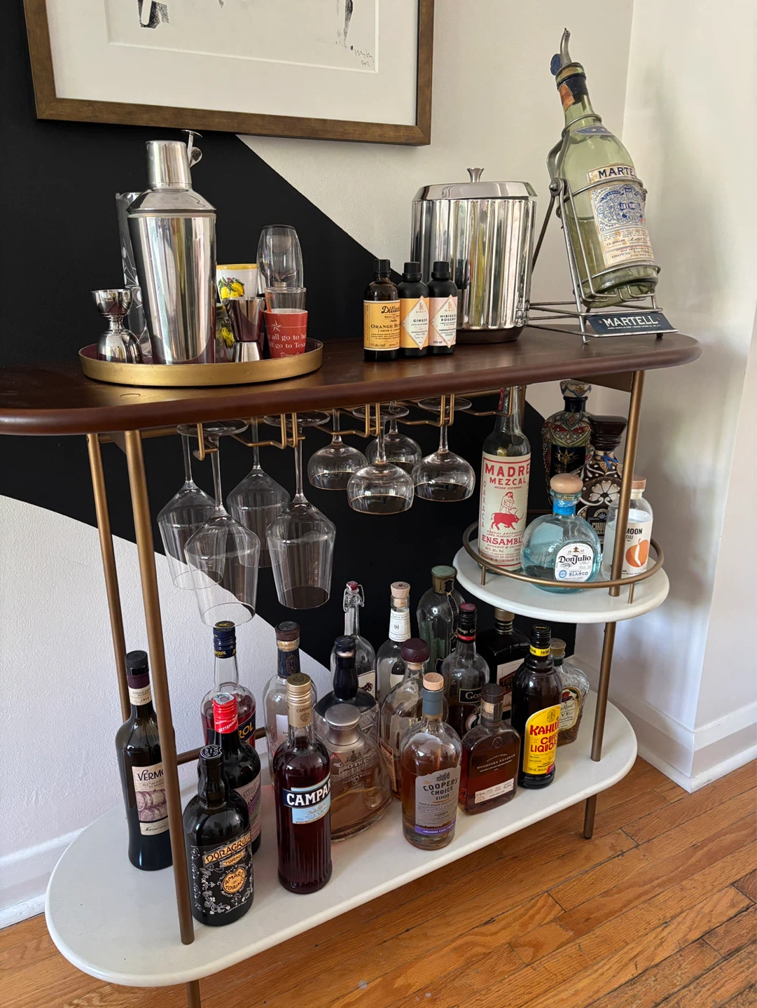 Mid-Century Modern West Elm Bar - photo 3