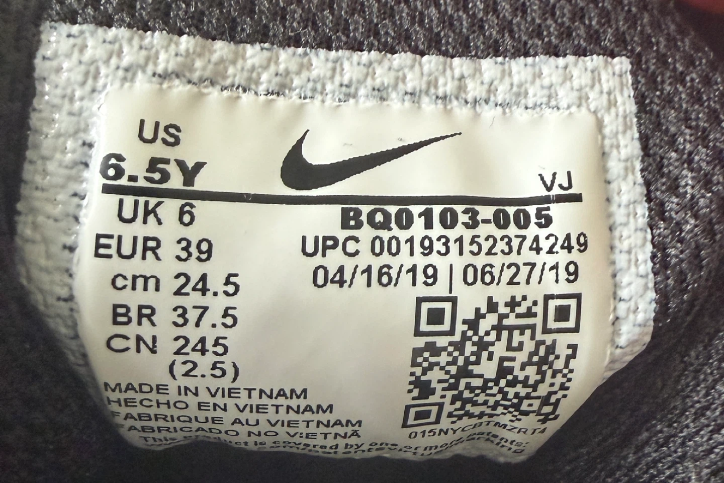 Nike Air Max 270 React Black Gold Youth Sneakers - photo 5