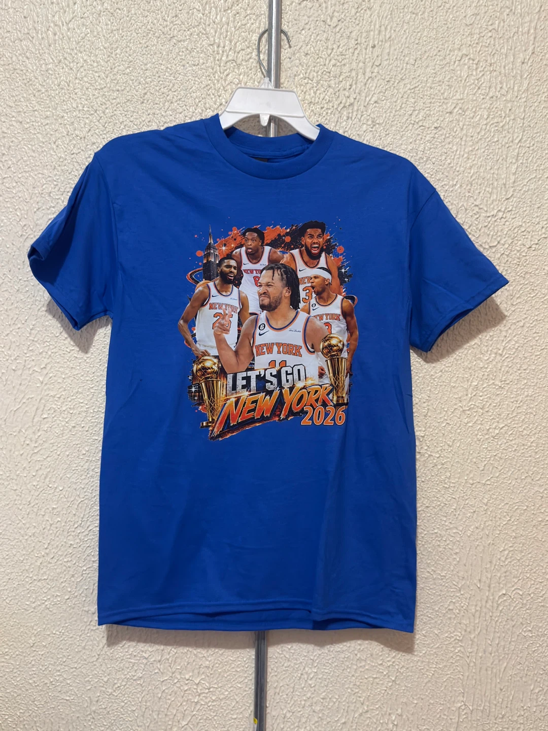 Blue New York Knicks Basketball T-Shirt