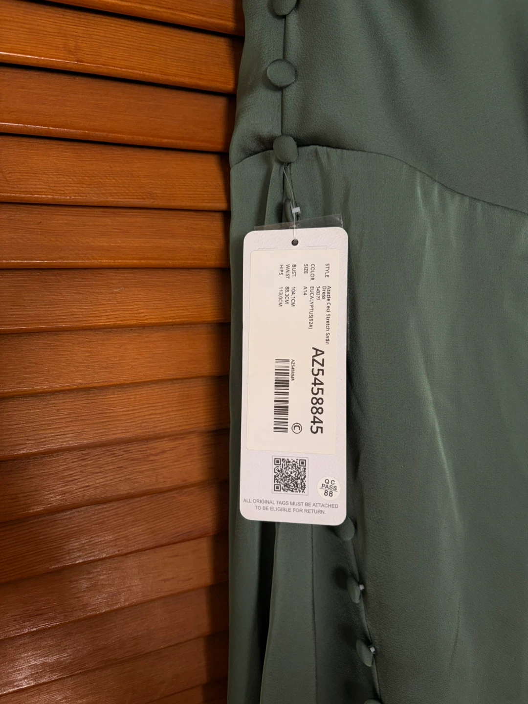 Azazie Sage Green Maxi Dress - photo 4