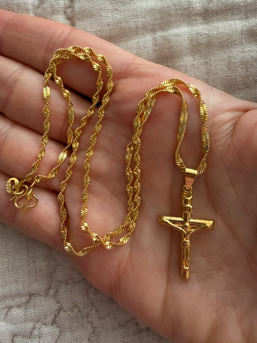 24k cross necklaces