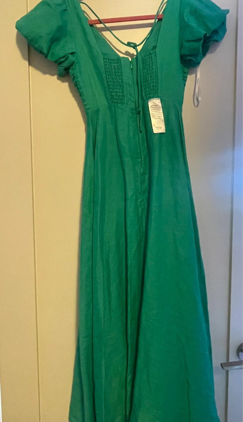 Ever New Dress - Green Linen Maxi Dress - photo 2