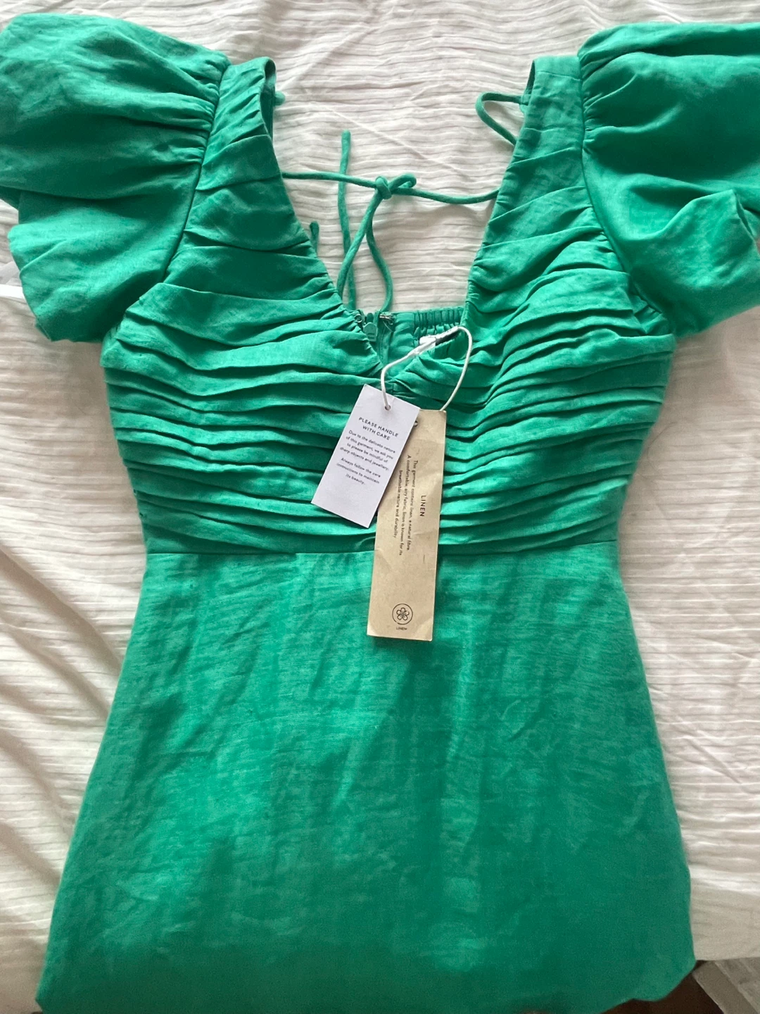 Ever New Dress - Green Linen Maxi Dress - photo 3