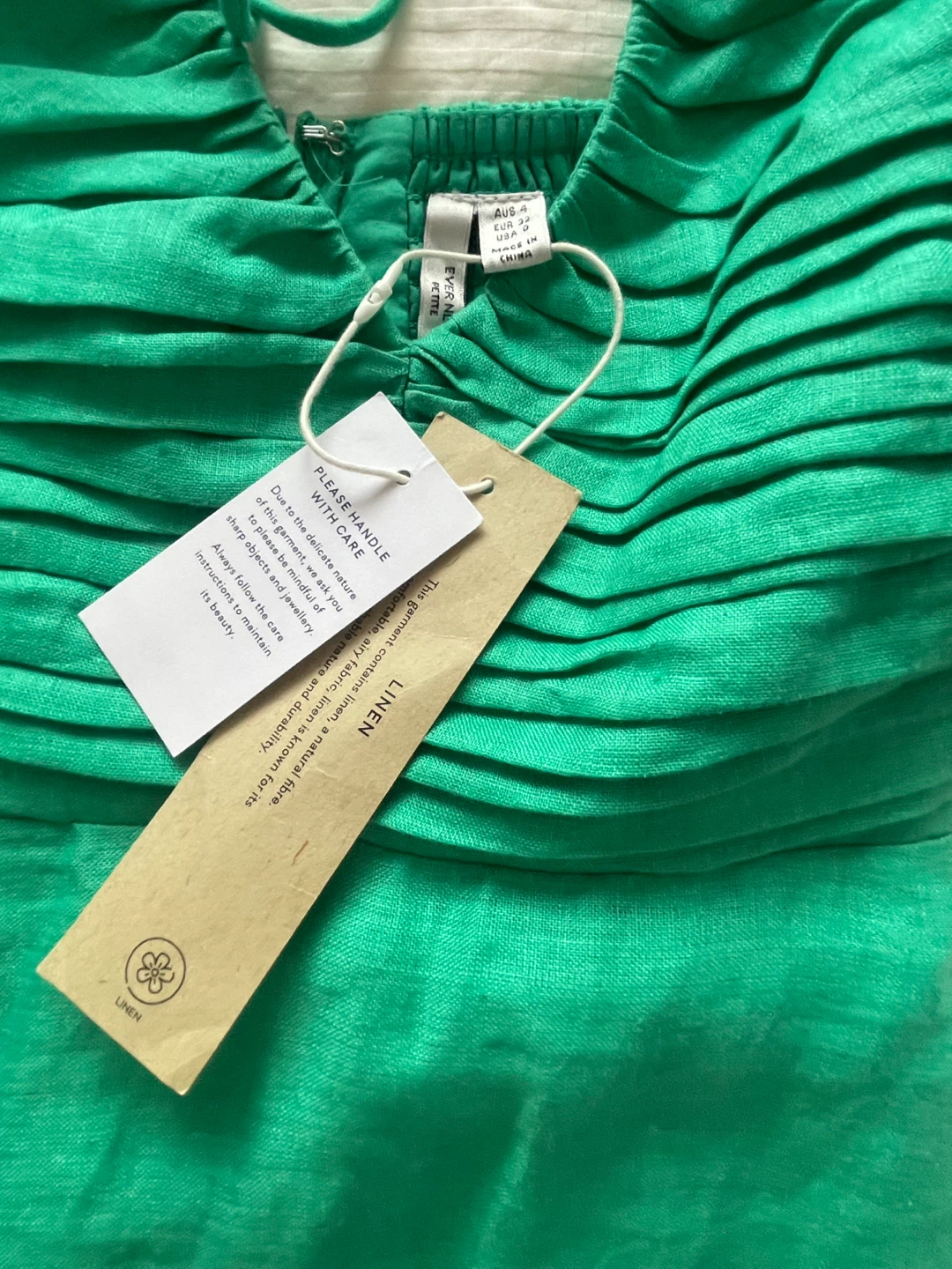 Ever New Dress - Green Linen Maxi Dress - photo 4