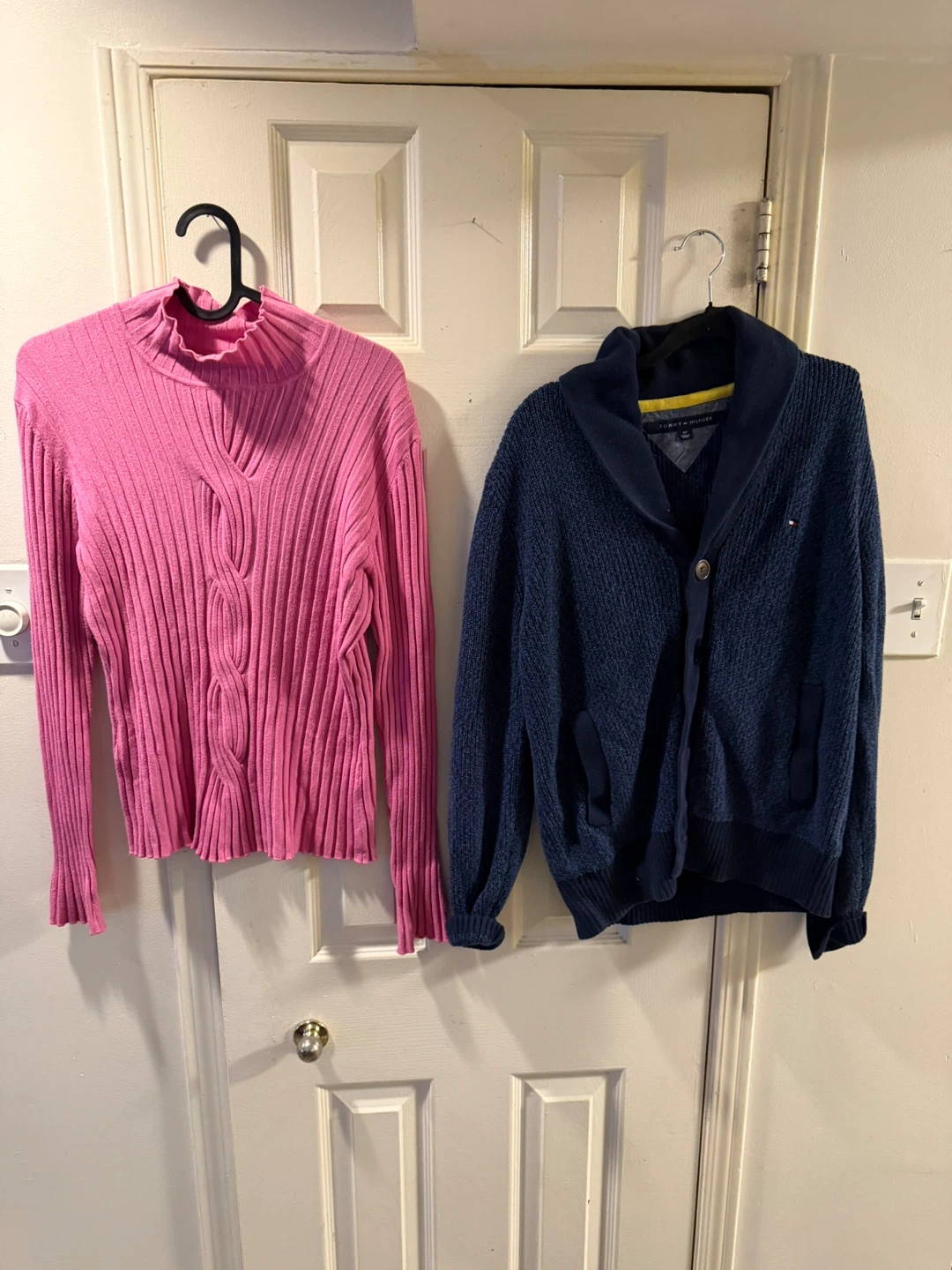 Tommy Hilfiger Blue Shawl Collar Cardigan