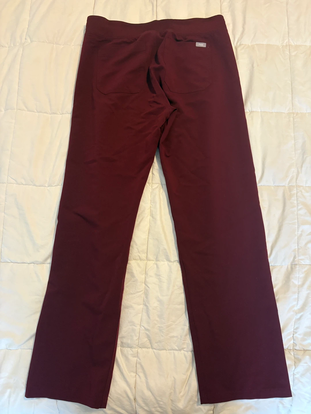 Figs Burgundy Women’s Livingston High Rise Scrub Pant Medium - photo 3