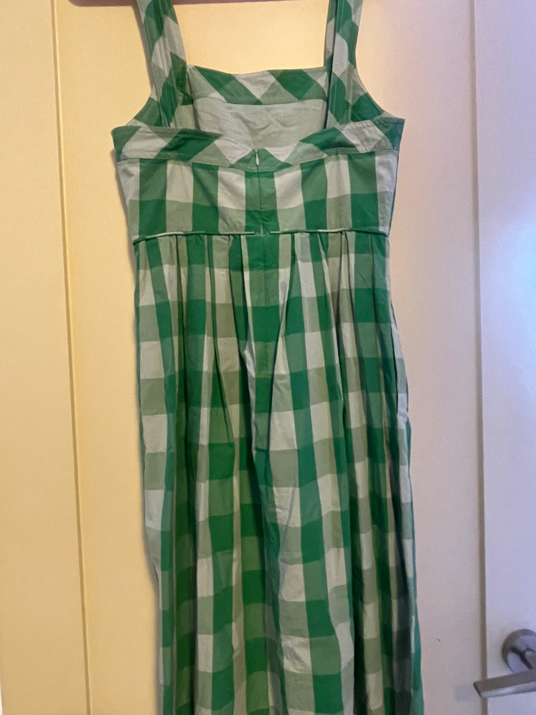 J.Crew Green Gingham Dress Size 4 - photo 2