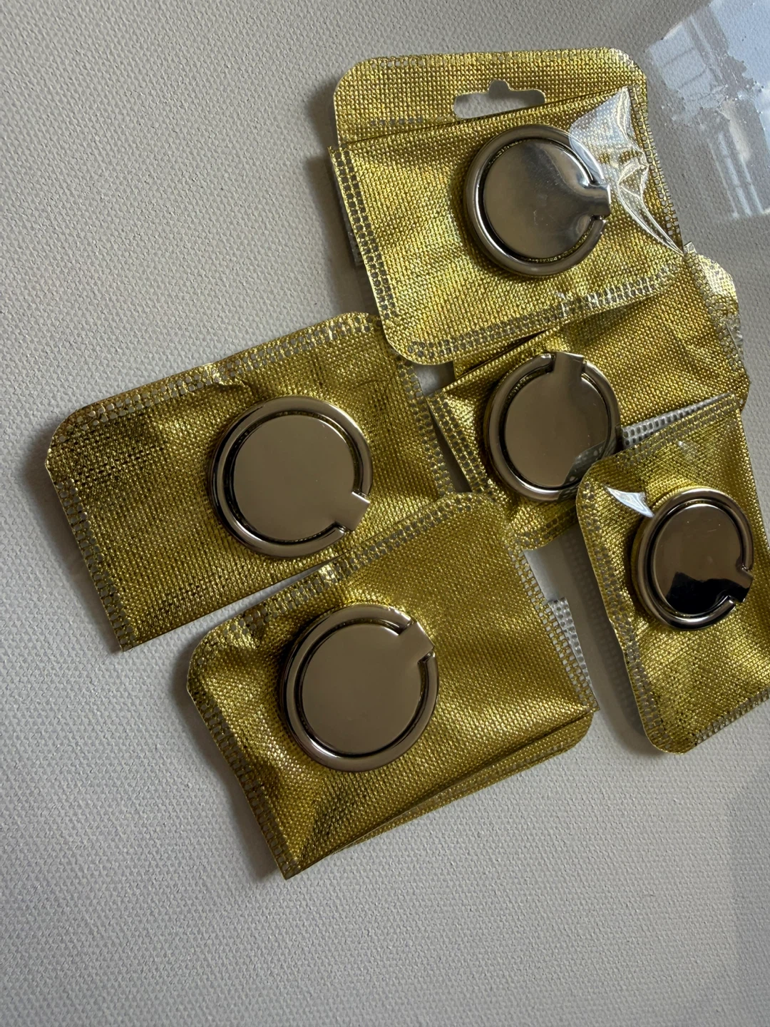 5x Silver Phone Ring Holder - photo 2