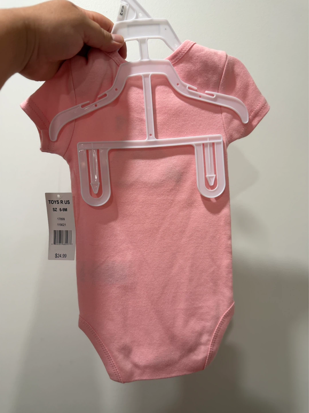 Baby Mode Pink Bunny Bodysuit - 6-9 Months - photo 2