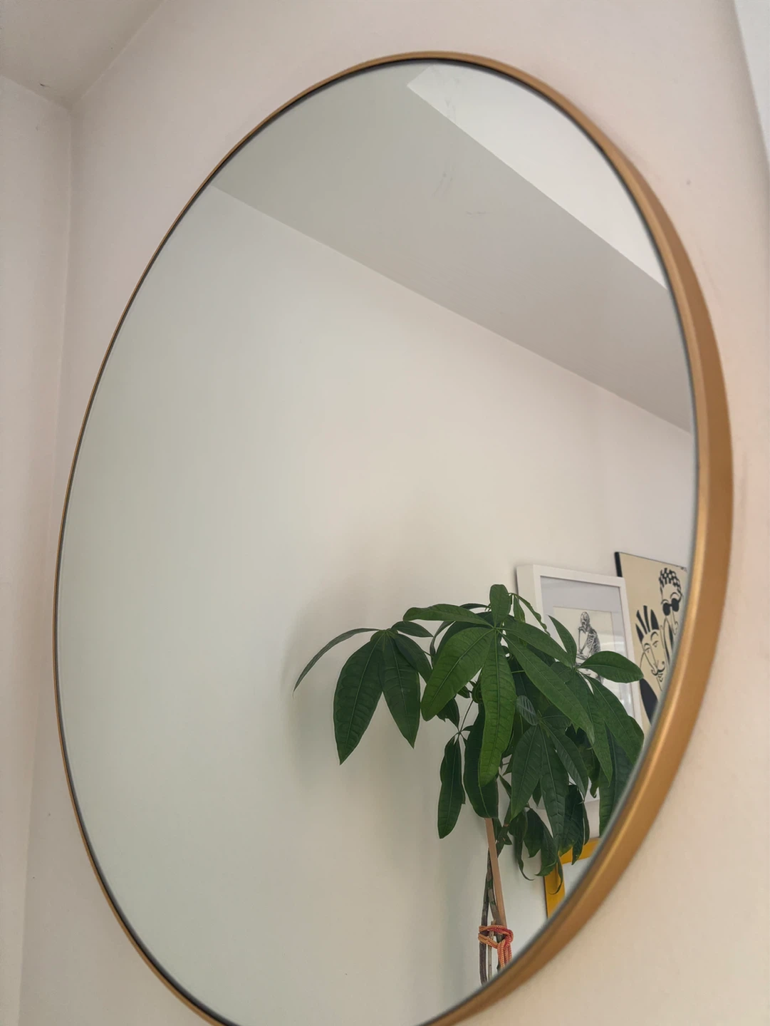 Round Gold Wall Mirror - photo 2