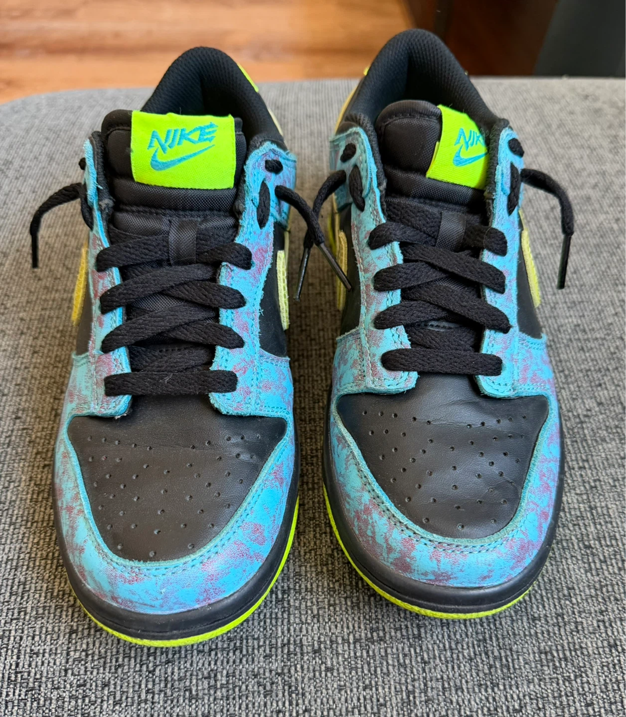 Nike Dunk Low SE Acid Wash Baltic Blue Volt GS Size 5Y - photo 3