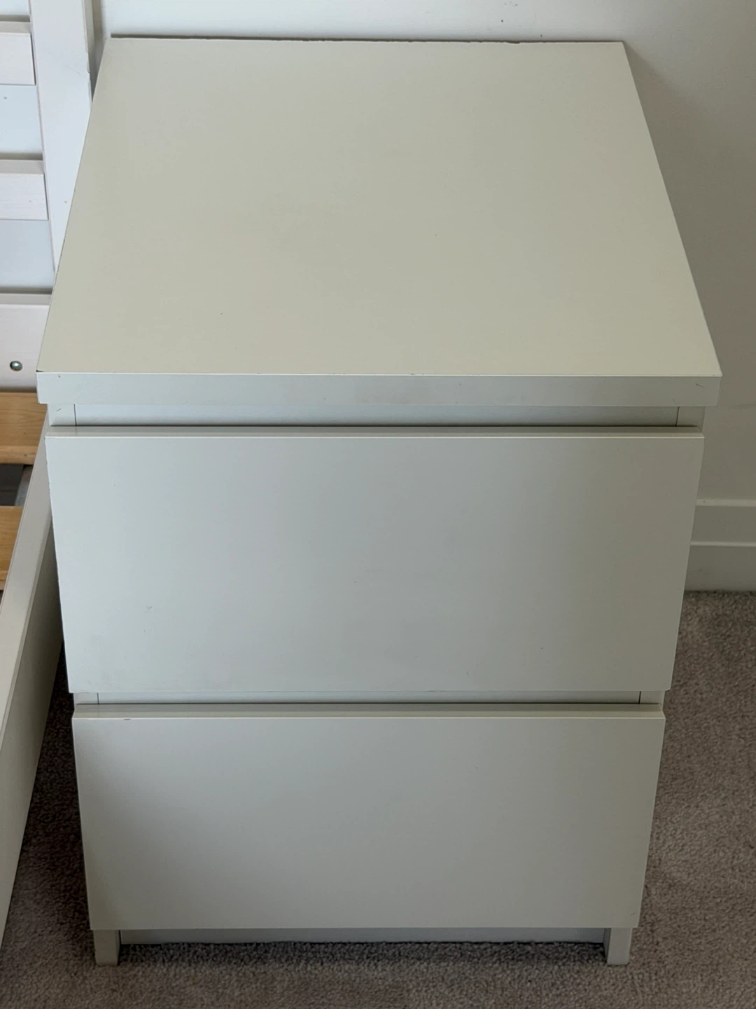 Two- IKEA MALM 2 Drawer Nightstands