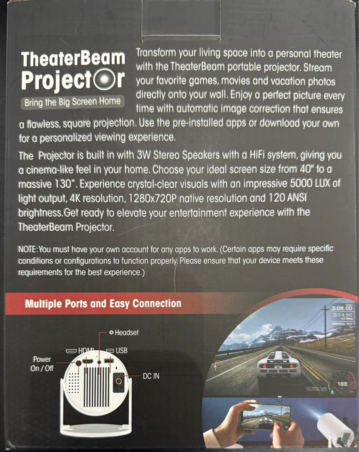 TheaterBeam Projector - photo 4