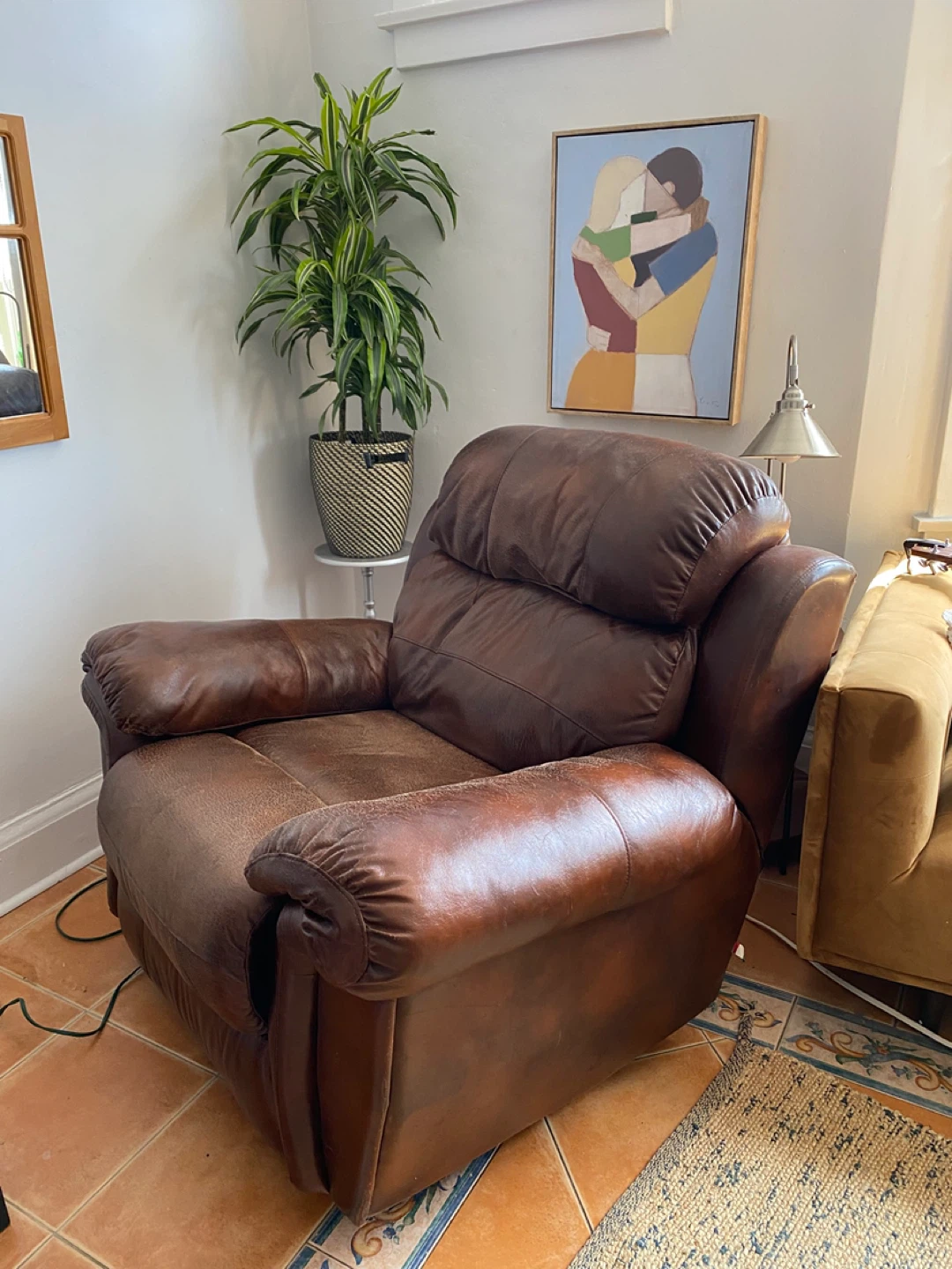 Brown Leather Recliner Chair - photo 5