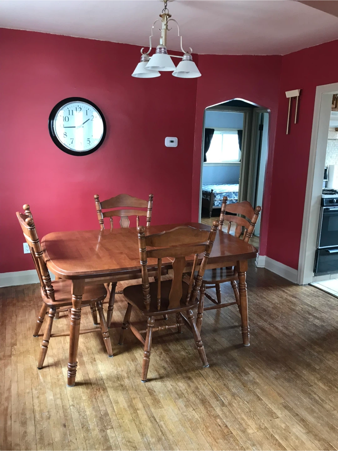 Wooden Dining Table and Chairs Set