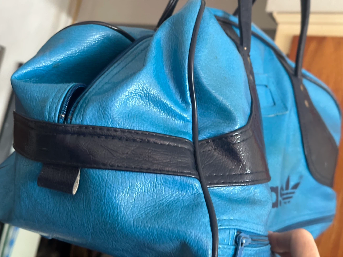 Vintage Adidas Blue Gym Bag 70’s or 80’s - photo 2