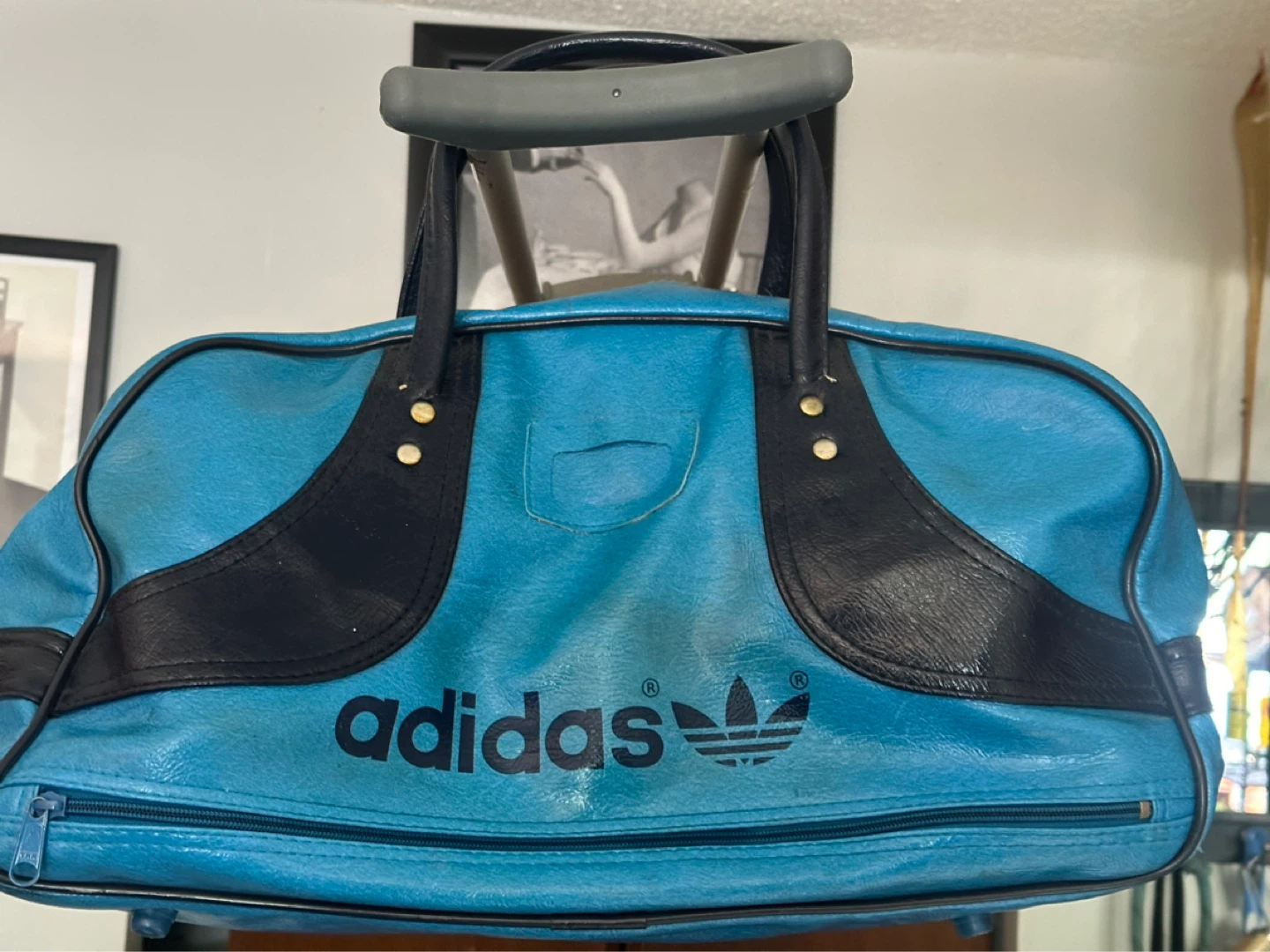 Vintage Adidas Blue Gym Bag 70’s or 80’s