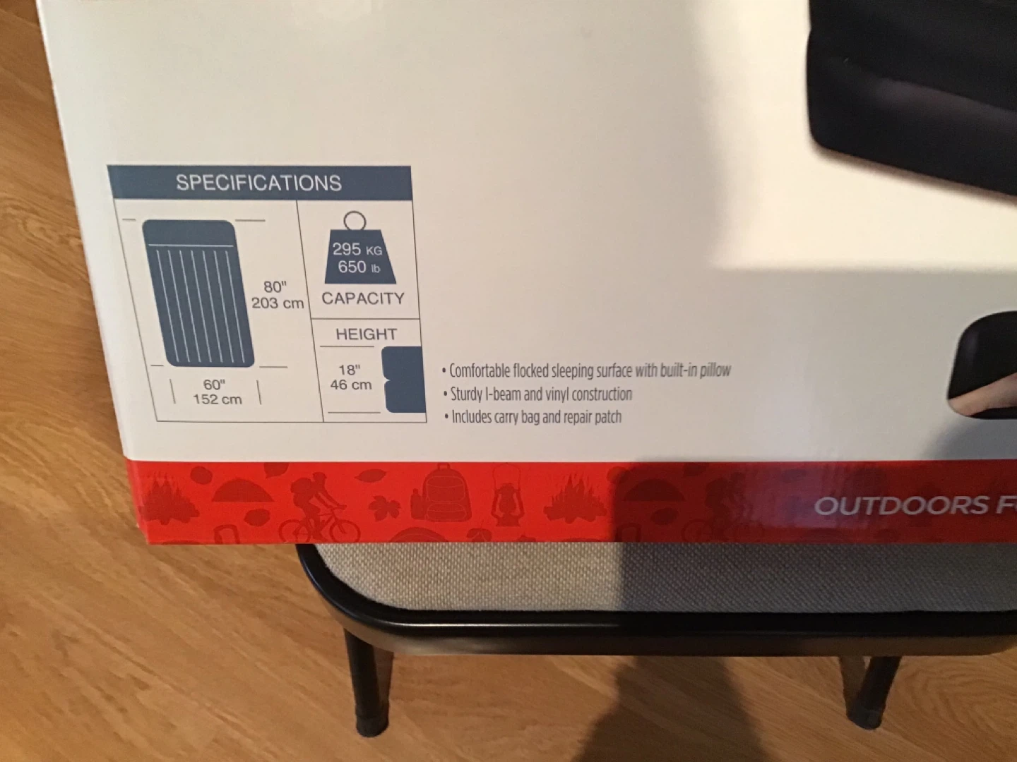 Outbound Queen Double-High Air Bed with Built-In Pump - photo 2