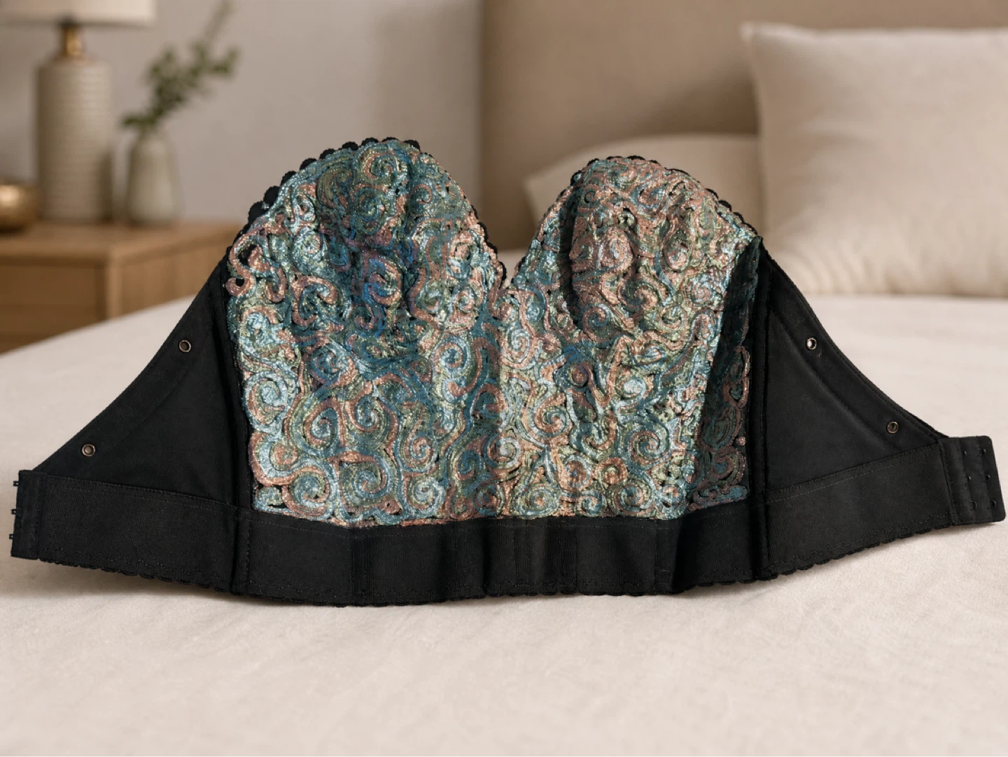 Black Lace Corset Top