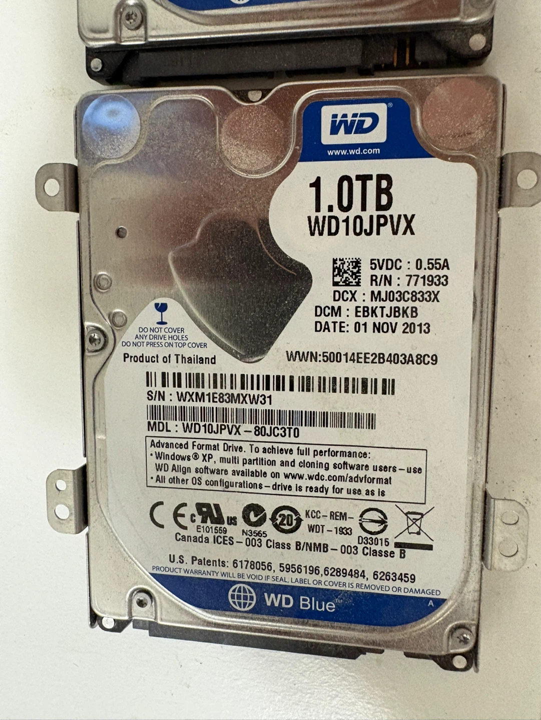 WD Blue 1TB Internal Hard Drive