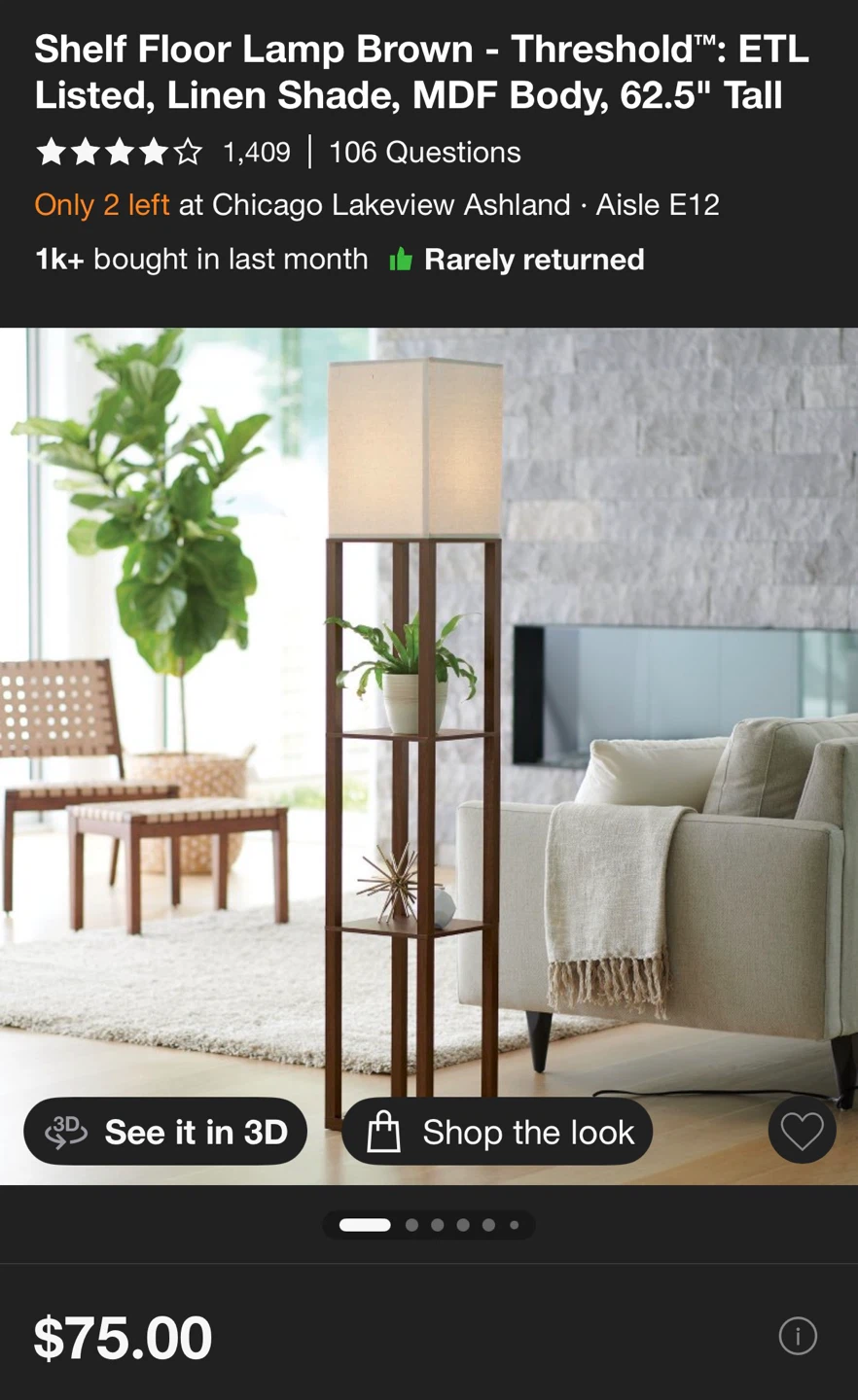 Shelf Floor Lamp