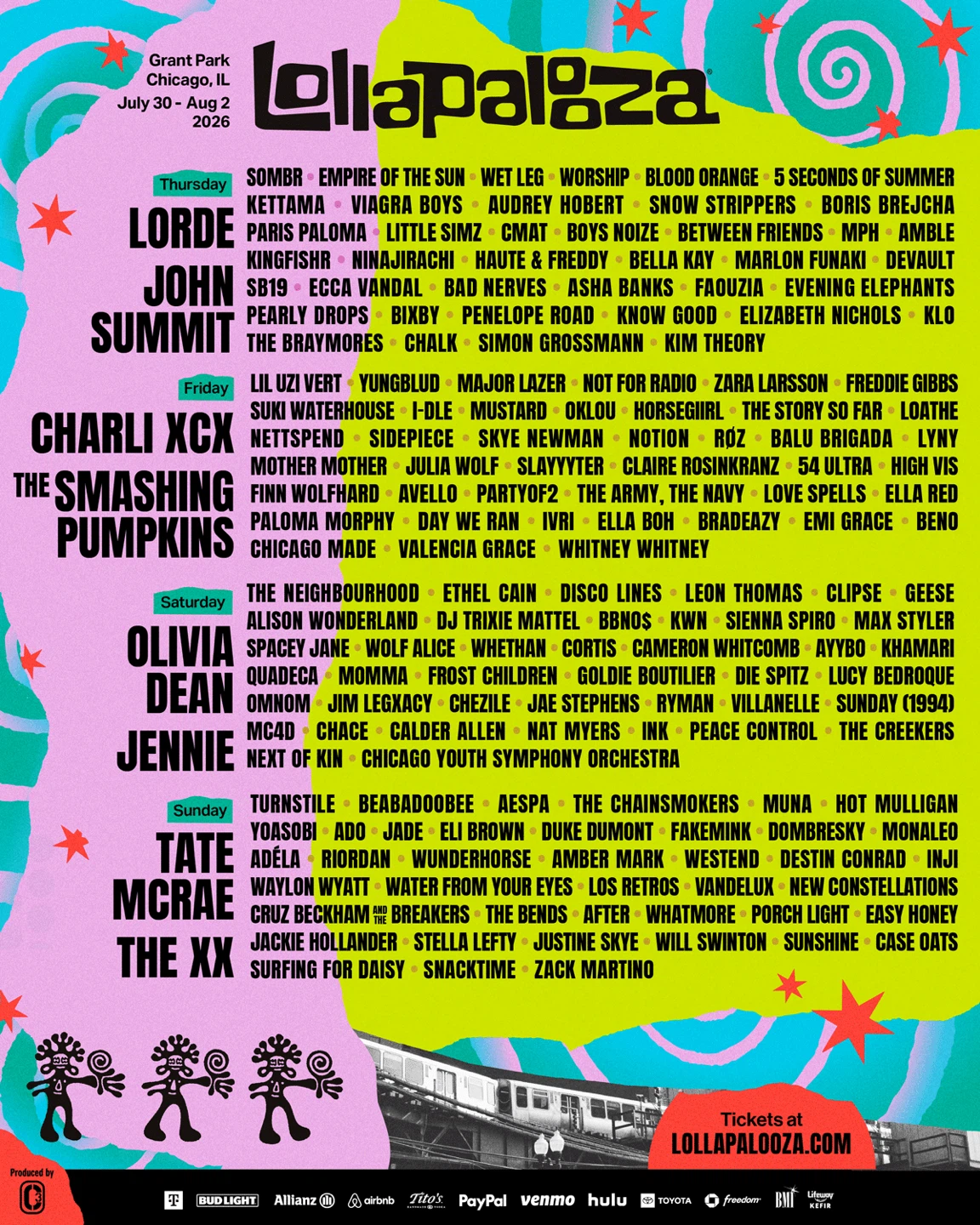 Lollapalooza 4 day pass live RAFFLE!!!