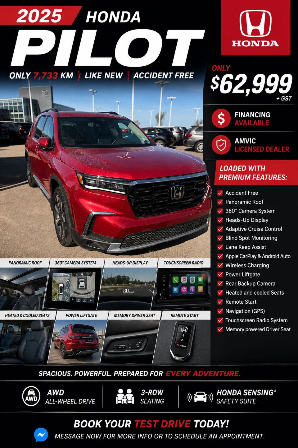 2025 Honda Pilot Touring AWD