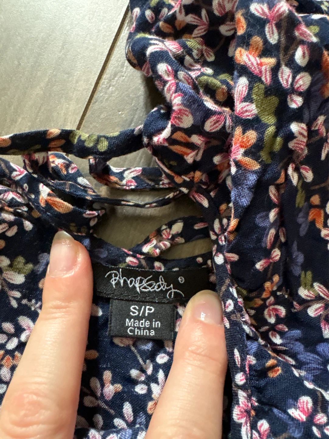 Blue Floral Top - photo 2