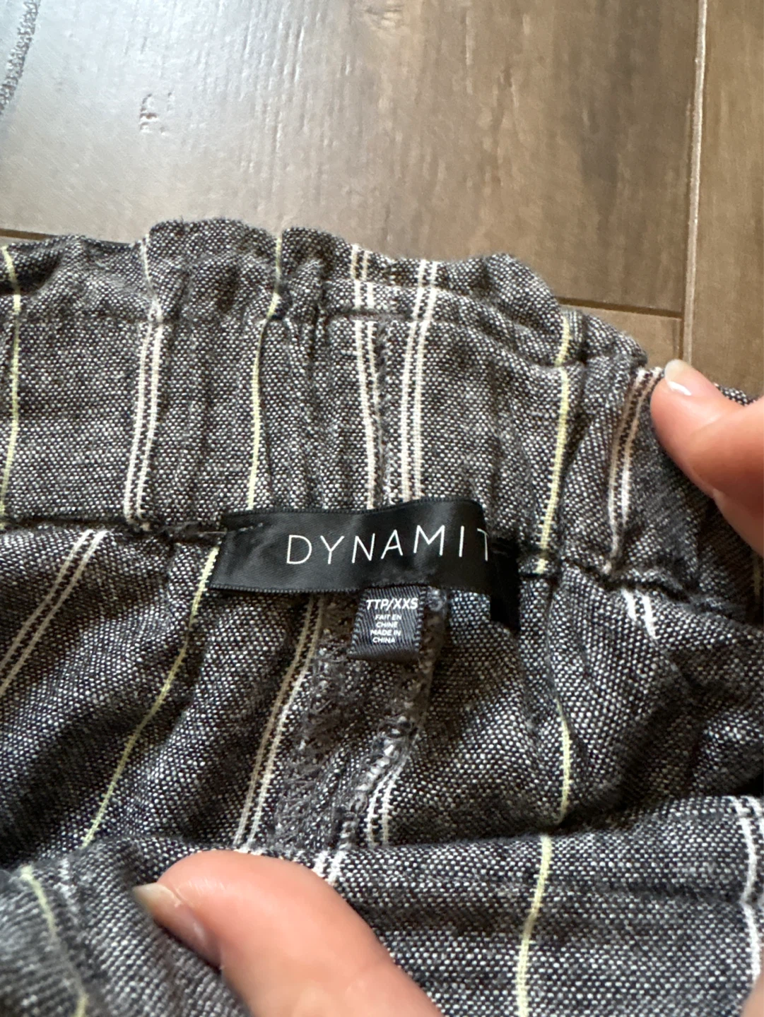 Dynamite Striped Paperbag Waist Shorts - photo 3