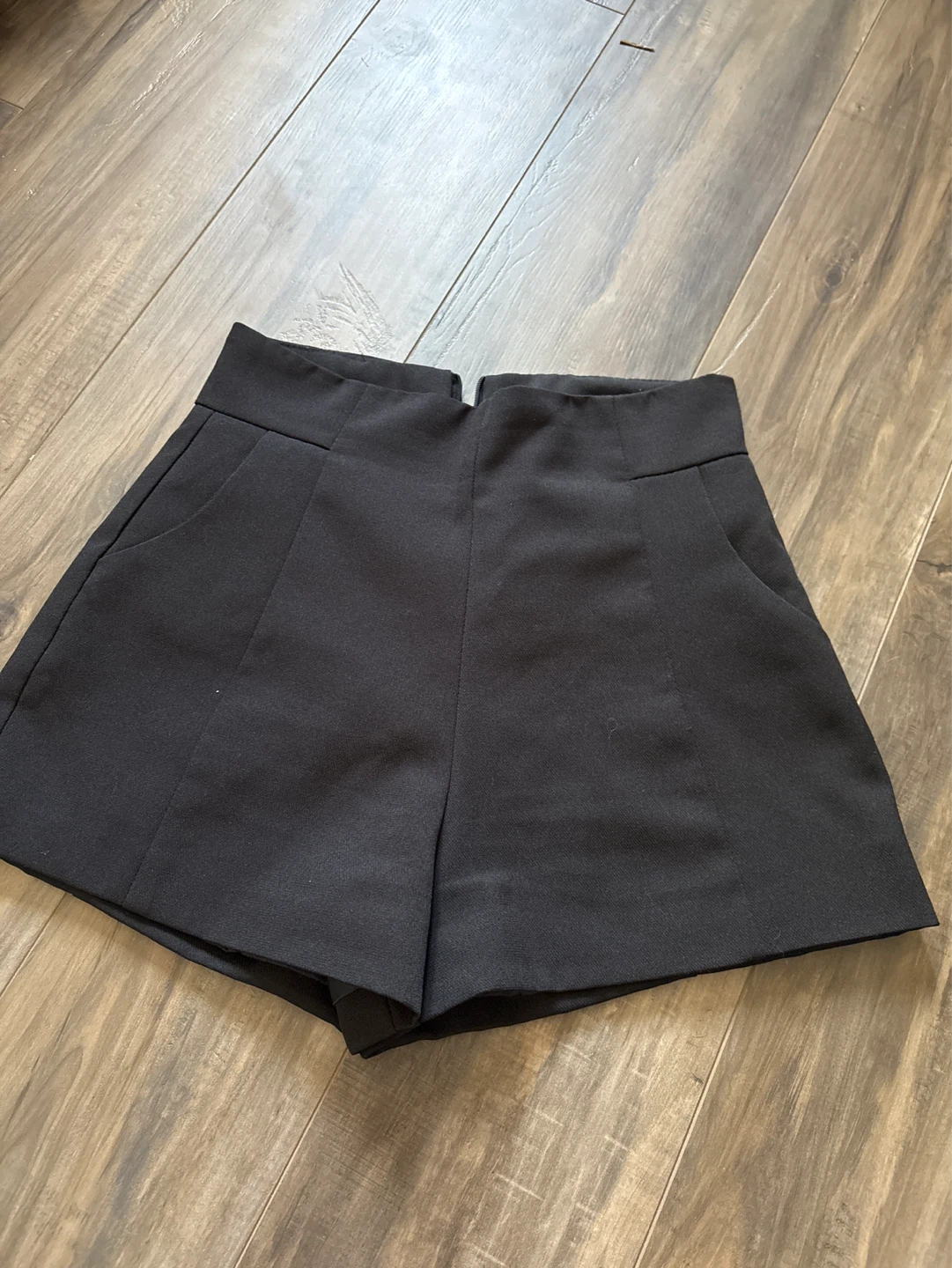 Black High-Waisted Shorts