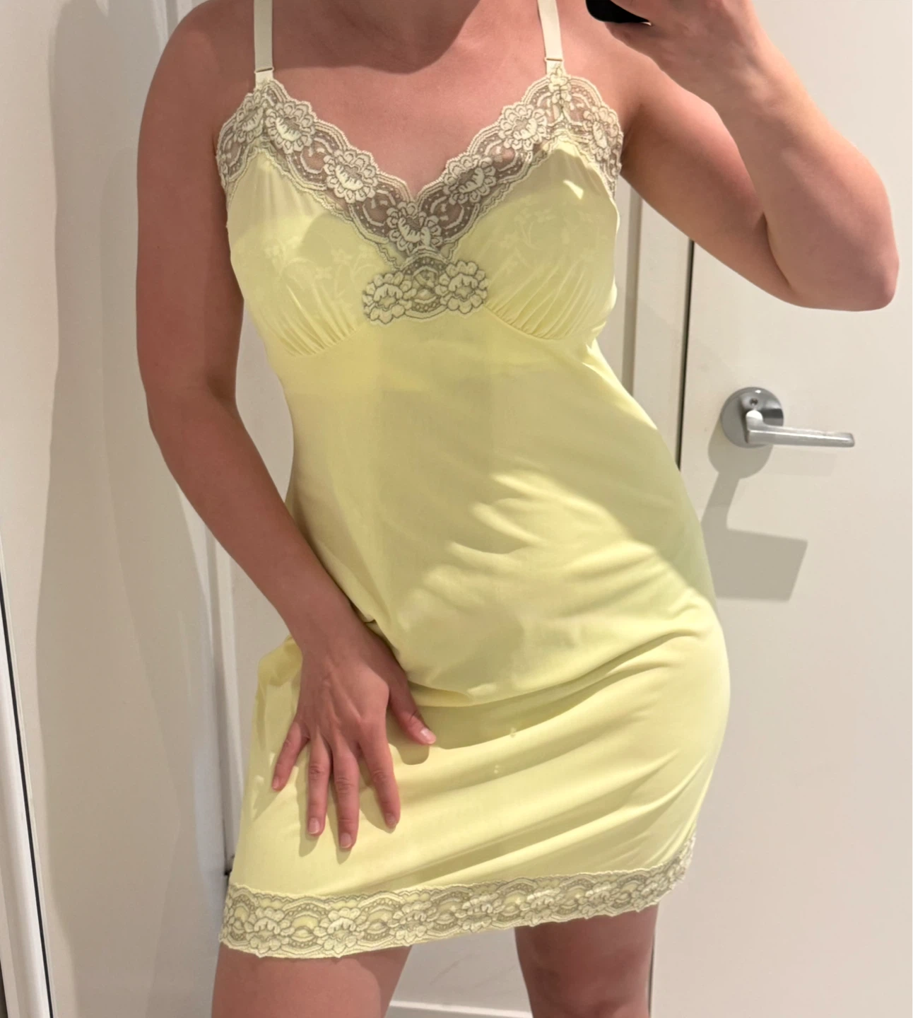Yellow lace Dress