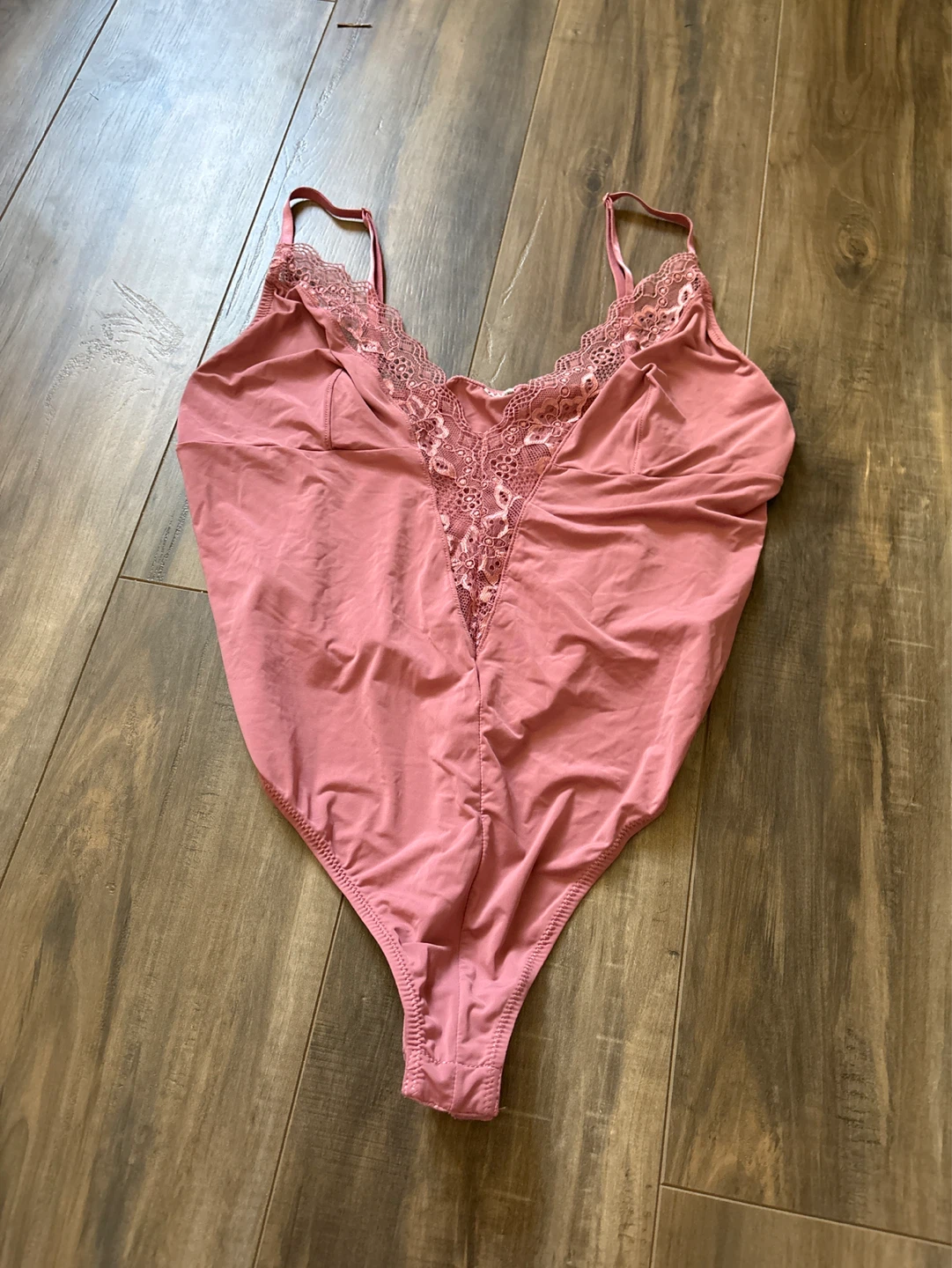 Pink Lace Bodysuit
