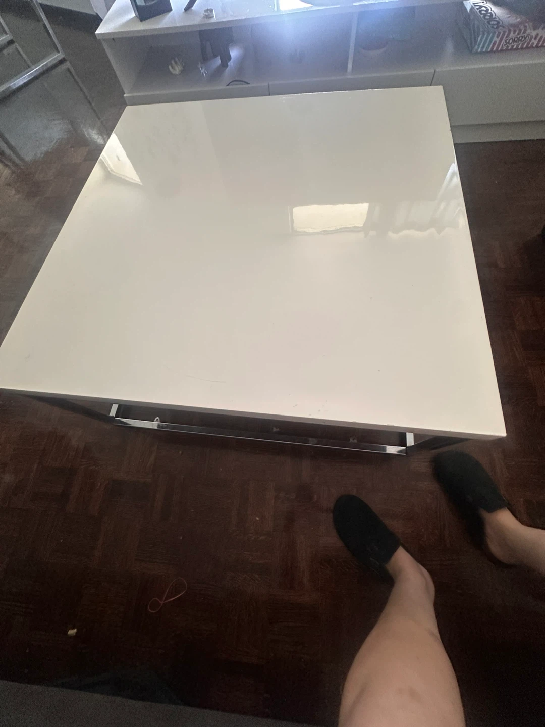 Modern White Square Coffee Table - photo 3