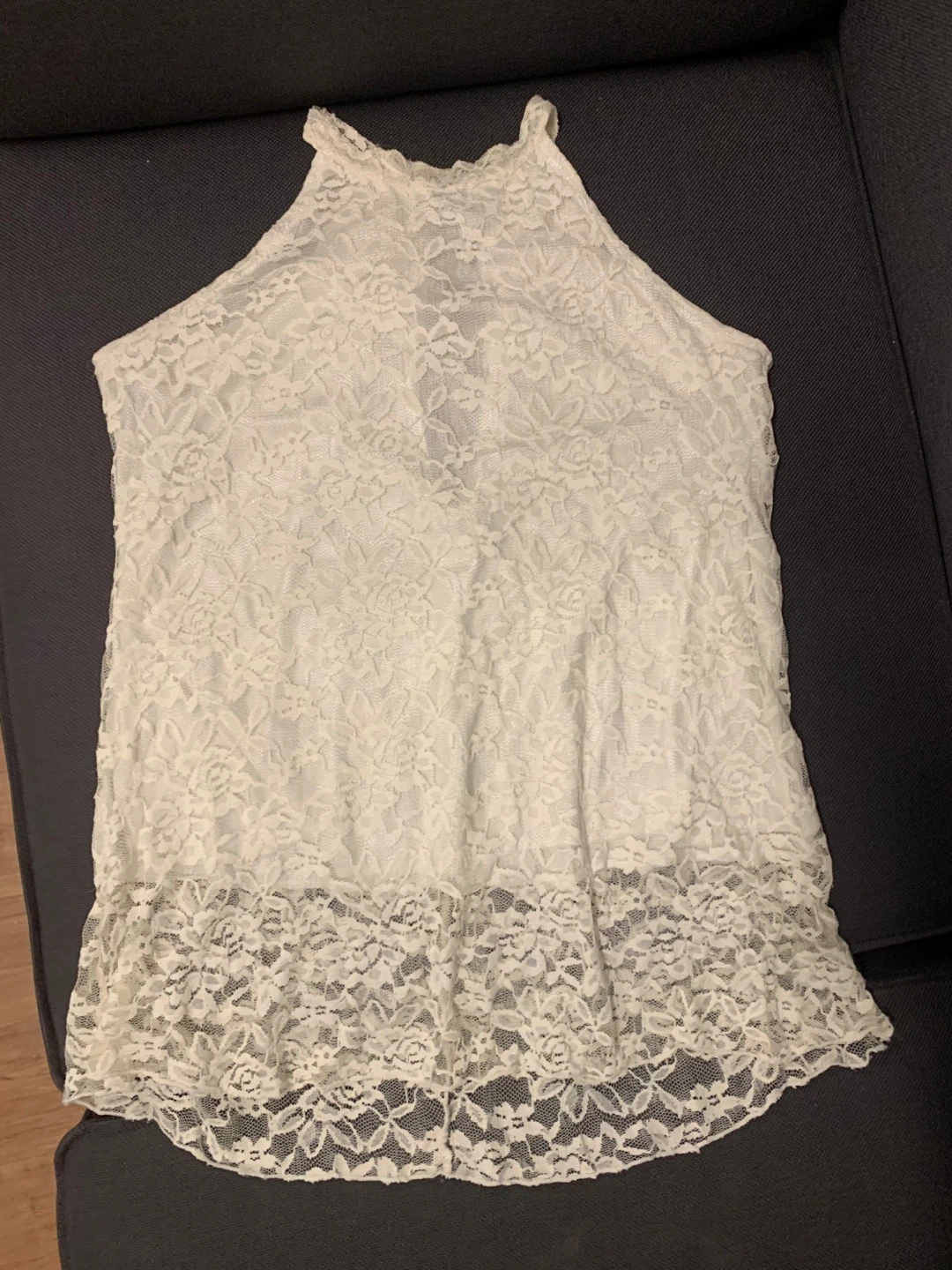 White Lace Halter Top