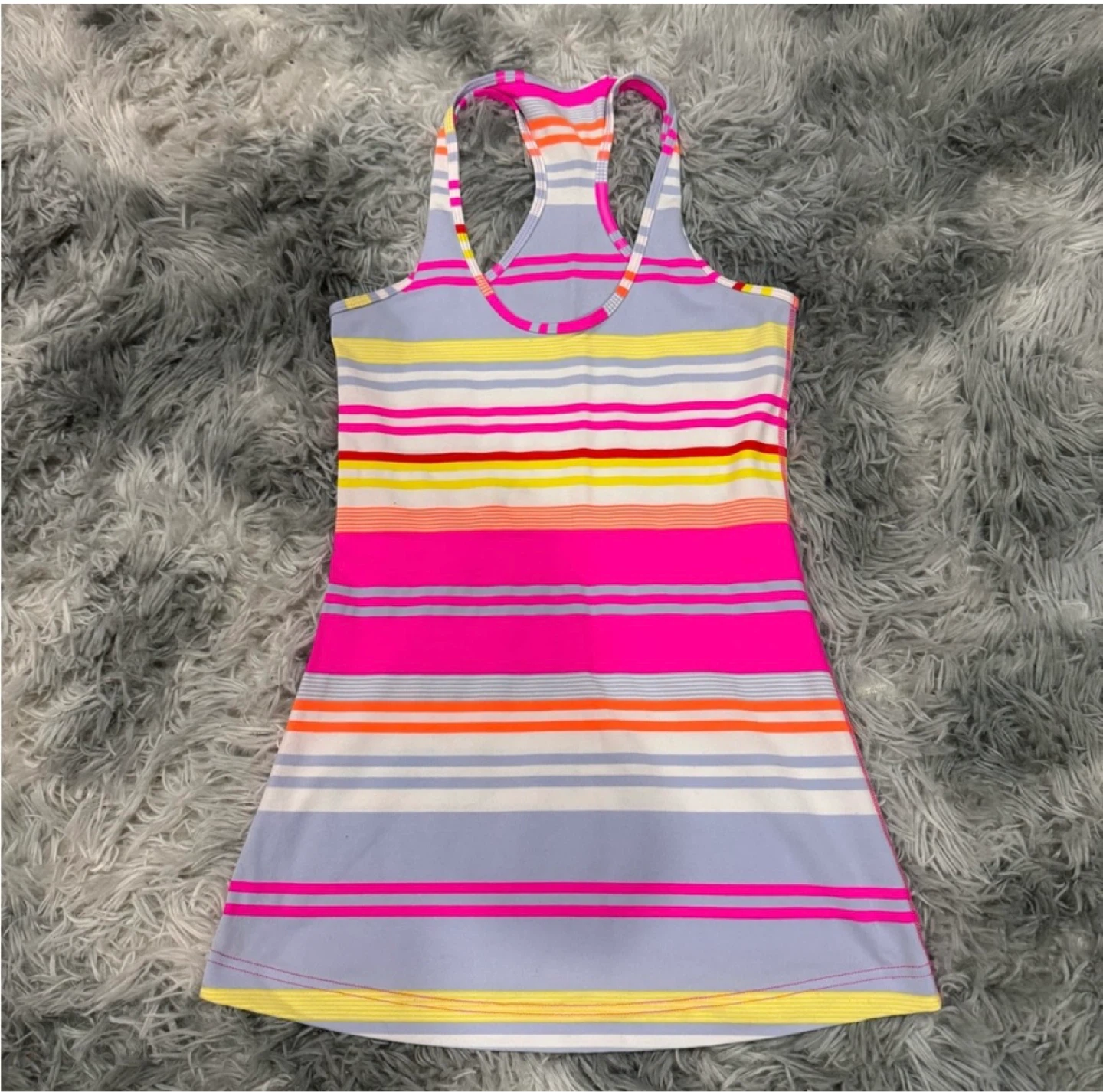 Lululemon Athletica Striped Racerback Tank Top