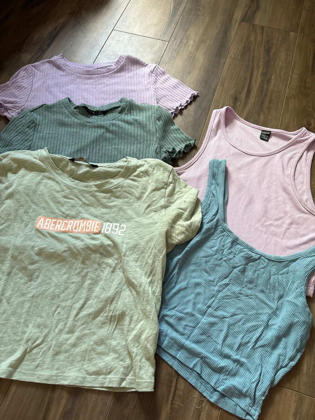 Abercrombie & Fitch Graphic T-Shirt & Ribbed Tops Bundle